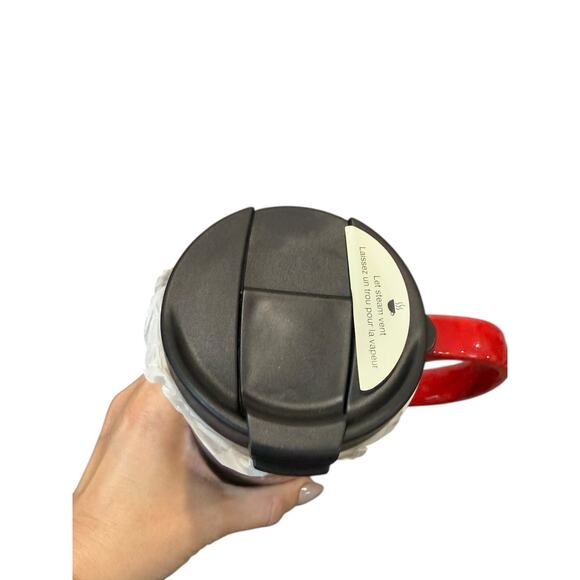 Cypress Home Ceramic Travel Coffee Latte Tea Mug BE MERRY Christmas Cardinal 17 - Picture 4 of 10